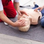 First aid training detail. Cardiopulmonary resuscitation (CPR).